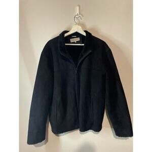 Calvin Klein Men's Black Faux‎ Shearling Jacket Size Large